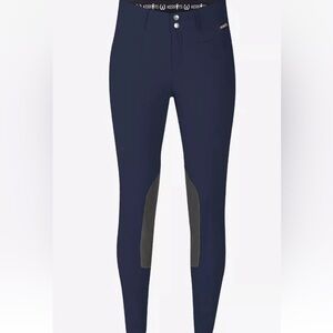 KERRITS Crossover II Knee Patch Riding Breech, Navy New Kids Large
